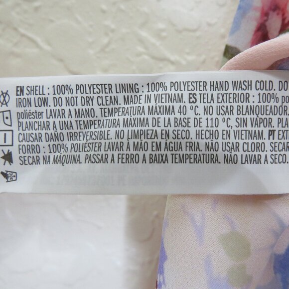 Forever 21* Women's Floral Chiffon High/Low High Rise‎ Waist Maxi Skirt~ Medium - Picture 5 of 10